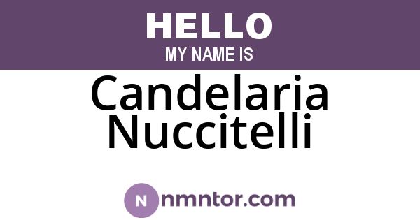 Candelaria Nuccitelli