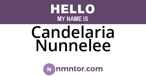 Candelaria Nunnelee