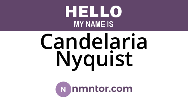 Candelaria Nyquist