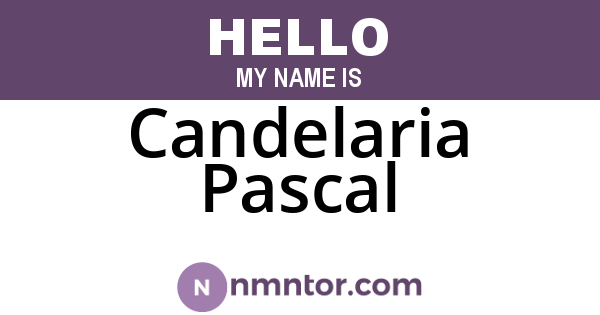 Candelaria Pascal
