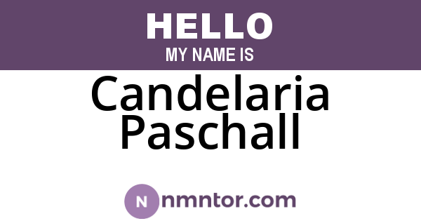 Candelaria Paschall