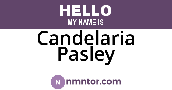 Candelaria Pasley