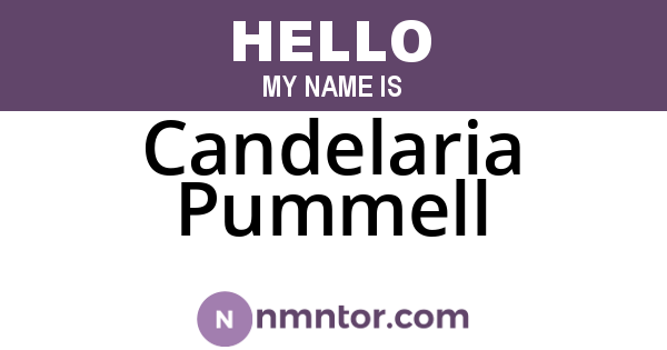 Candelaria Pummell