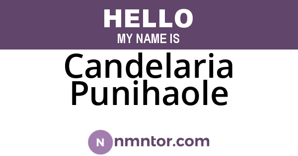 Candelaria Punihaole