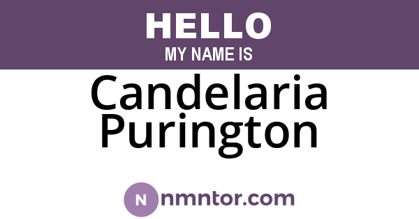 Candelaria Purington