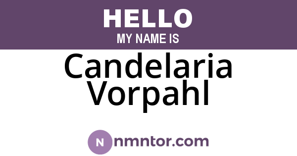 Candelaria Vorpahl
