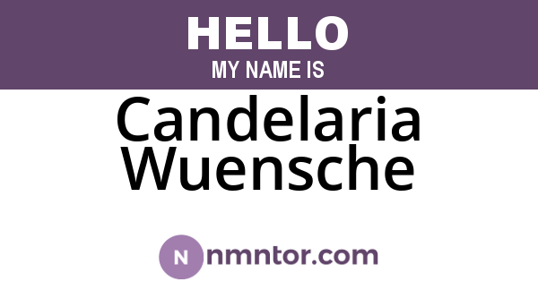 Candelaria Wuensche