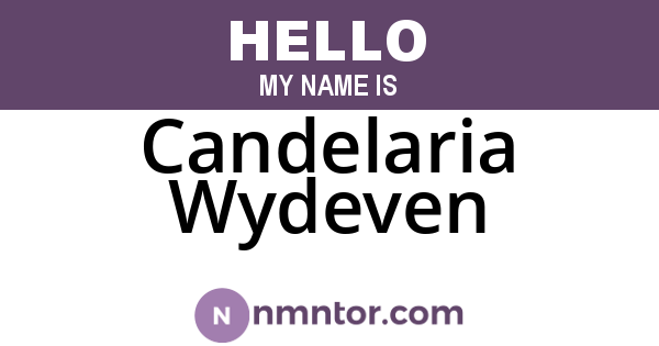 Candelaria Wydeven