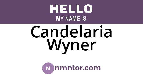 Candelaria Wyner
