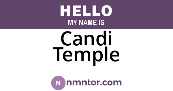Candi Temple