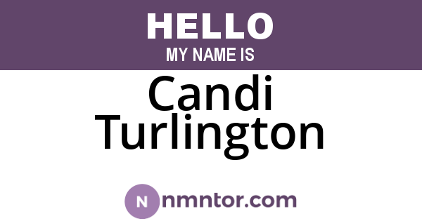 Candi Turlington