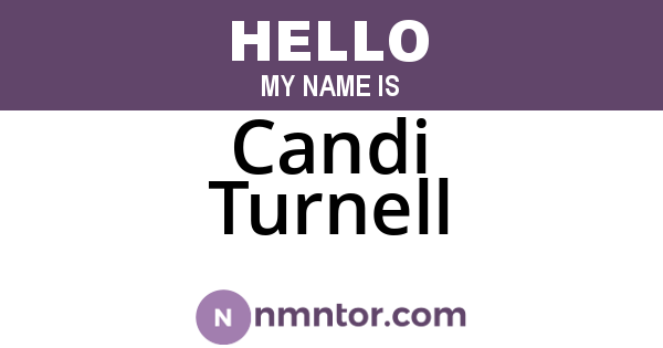 Candi Turnell