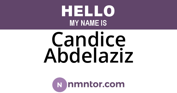 Candice Abdelaziz