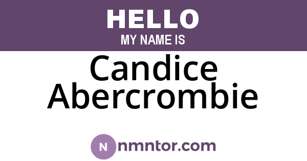 Candice Abercrombie