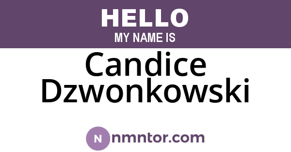 Candice Dzwonkowski