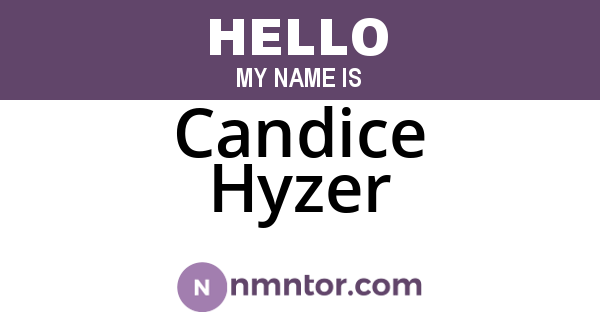 Candice Hyzer