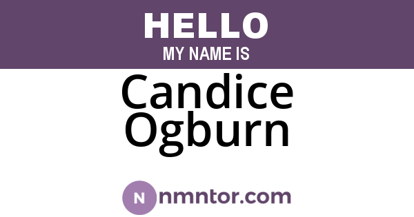Candice Ogburn