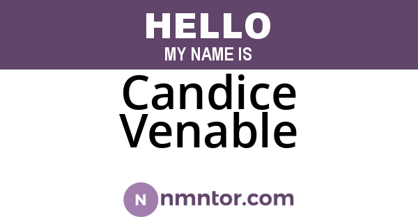 Candice Venable