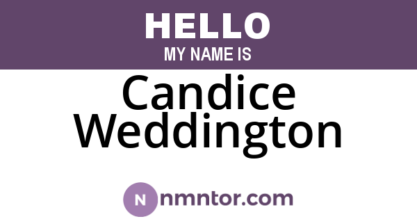 Candice Weddington