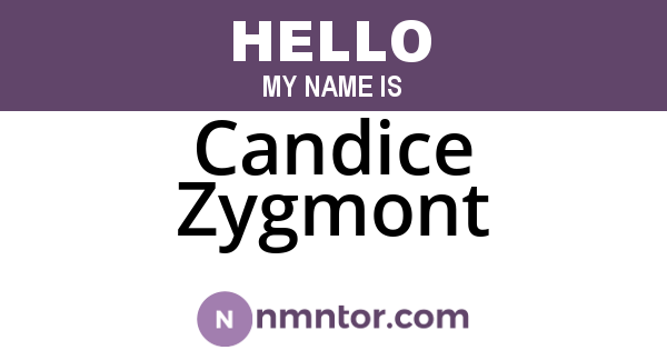 Candice Zygmont