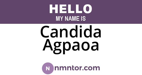 Candida Agpaoa