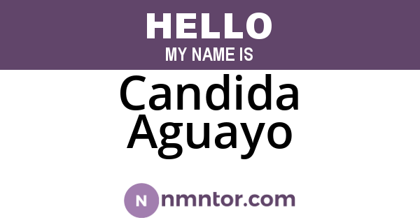 Candida Aguayo
