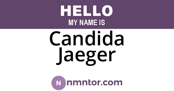 Candida Jaeger