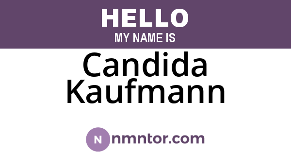 Candida Kaufmann