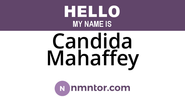 Candida Mahaffey