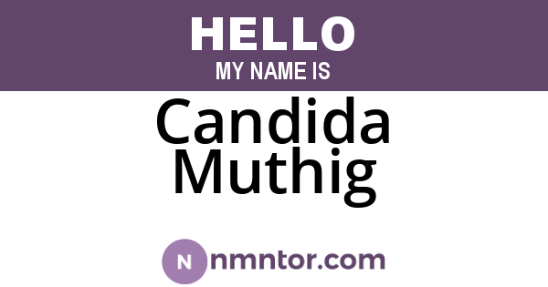 Candida Muthig