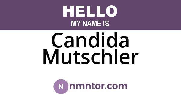 Candida Mutschler
