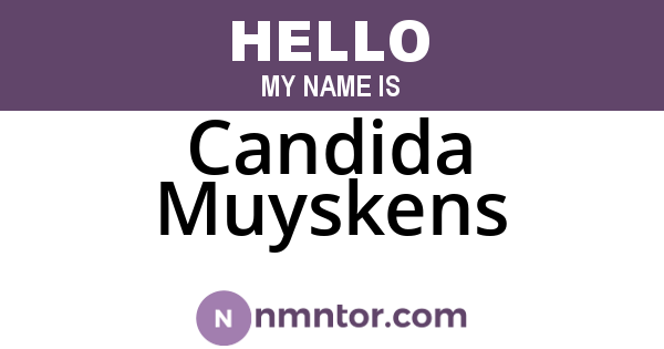 Candida Muyskens