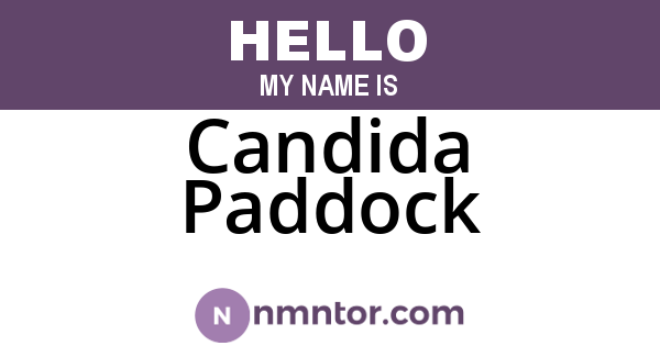Candida Paddock
