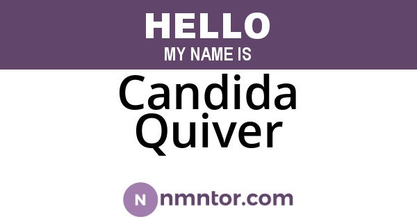 Candida Quiver