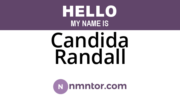 Candida Randall