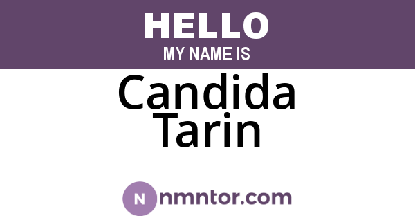 Candida Tarin