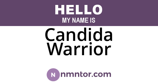 Candida Warrior