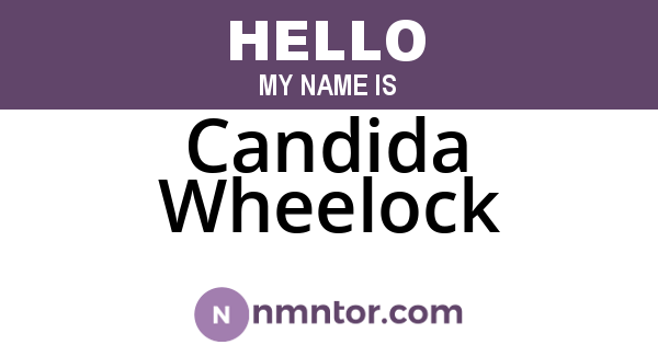 Candida Wheelock