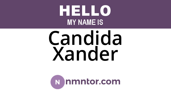 Candida Xander