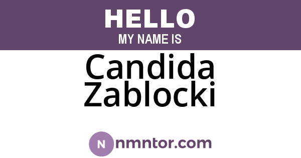 Candida Zablocki