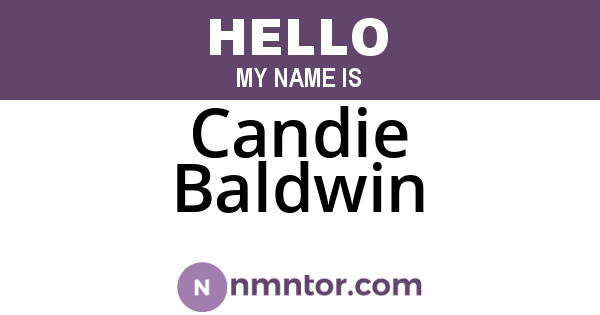 Candie Baldwin