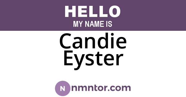 Candie Eyster