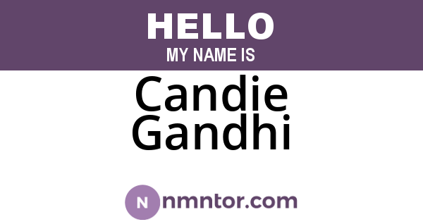 Candie Gandhi