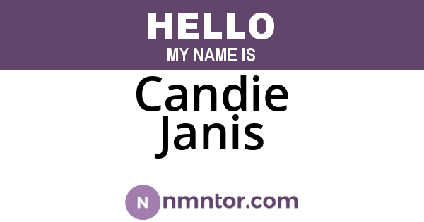 Candie Janis