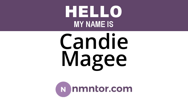 Candie Magee