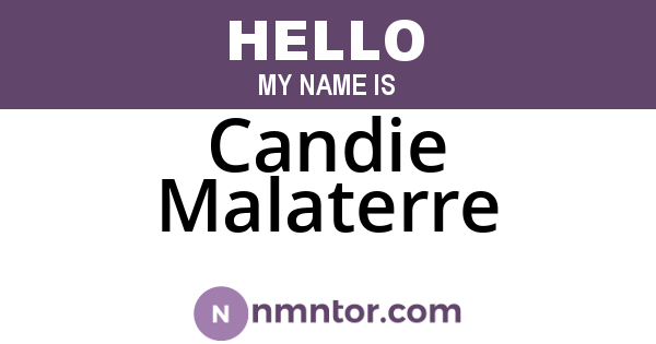 Candie Malaterre