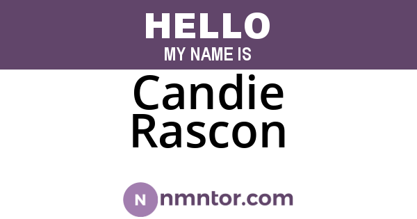 Candie Rascon