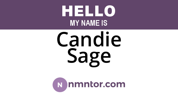Candie Sage
