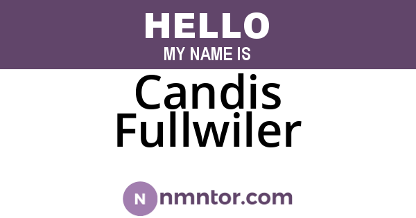 Candis Fullwiler