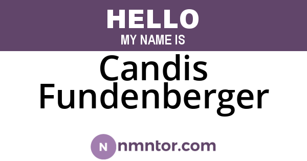Candis Fundenberger
